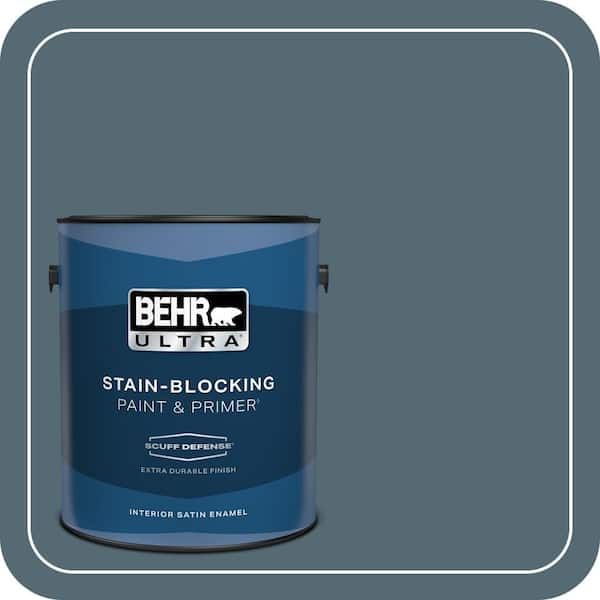 BEHR ULTRA 1 gal. #540F-6 Distance Extra Durable Satin Enamel Interior Paint & Primer