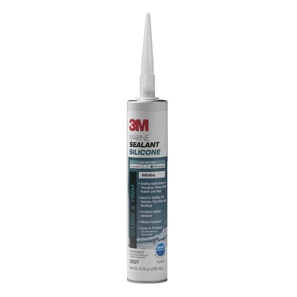 3M Marine Grade Silicon Sealant - 1/10 Gallon Cartridge, White