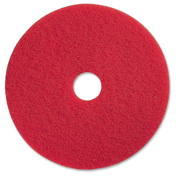 Genuine Joe 17 in. Dia. Red Buffing Floor Pad (5 per Carton)
