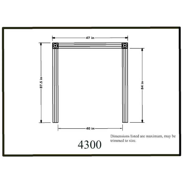 HOUSE OF FARA - 3/4 in. x 3 in. x 8 ft. MDF Fluted Door Casing Moulding Set
