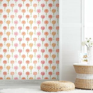 28.29 sq. ft. Mum Floral Peel and Stick Wallpaper