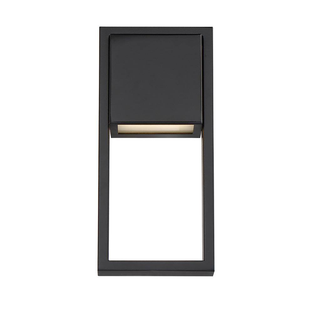 Black Aluminum Dimmable LED Outdoor Wall Sconce