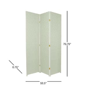 6 ft. Seagrass 3-Panel Room Divider