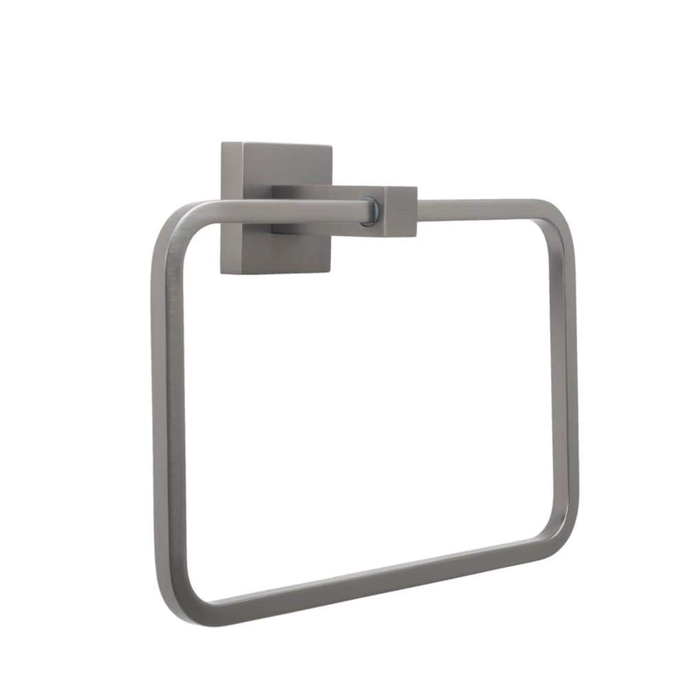 Gunmetal Gray Wall Mounted Brass Towel Ring