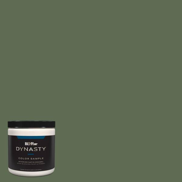 BEHR DYNASTY 8 oz. #430F-6 Inland Satin Enamel Stain-Blocking Interior/Exterior Paint and Primer Sample