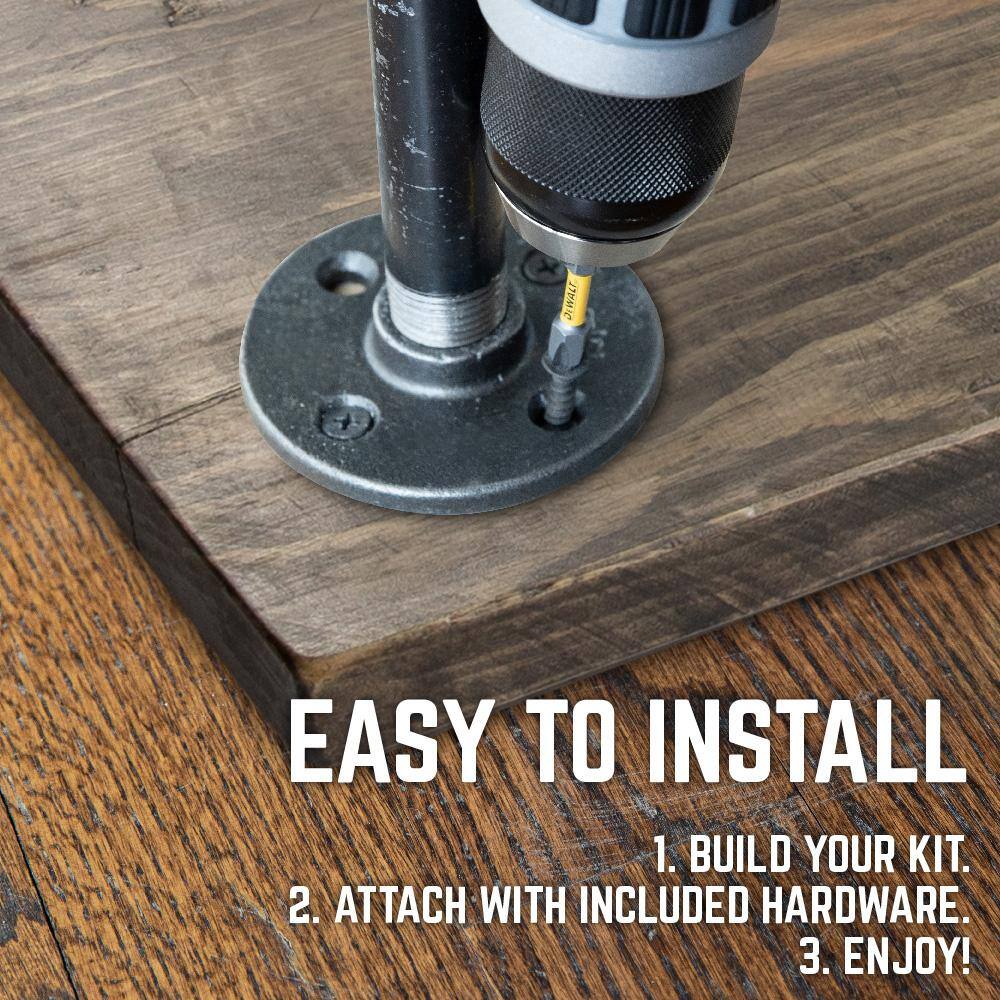 Boulder Black Rustic Solid Pine Coffee Tabletop