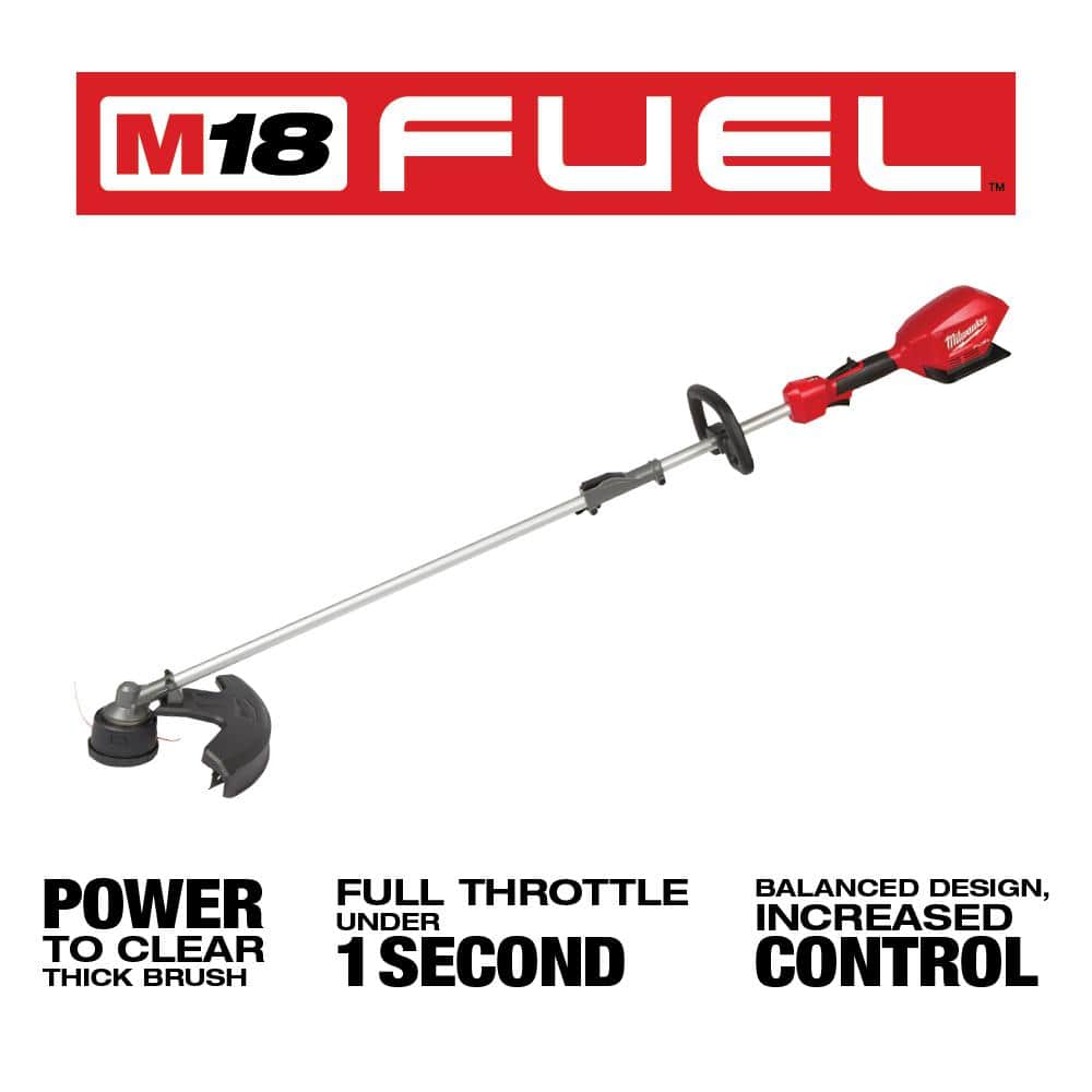 M18 FUEL 18V Lithium-Ion Cordless Brushless String Grass Trimmer w/ Attachment Capability & Replacement Should Strap - 2