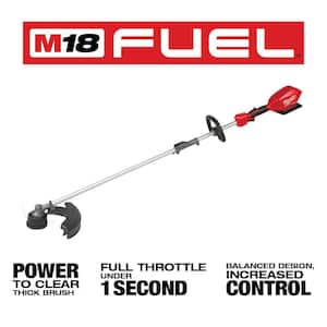 M18 FUEL 18V Lithium-Ion Brushless Cordless QUIK-LOK String Grass Trimmer w/Brush Cutter & Hegde Trimmer Attachments