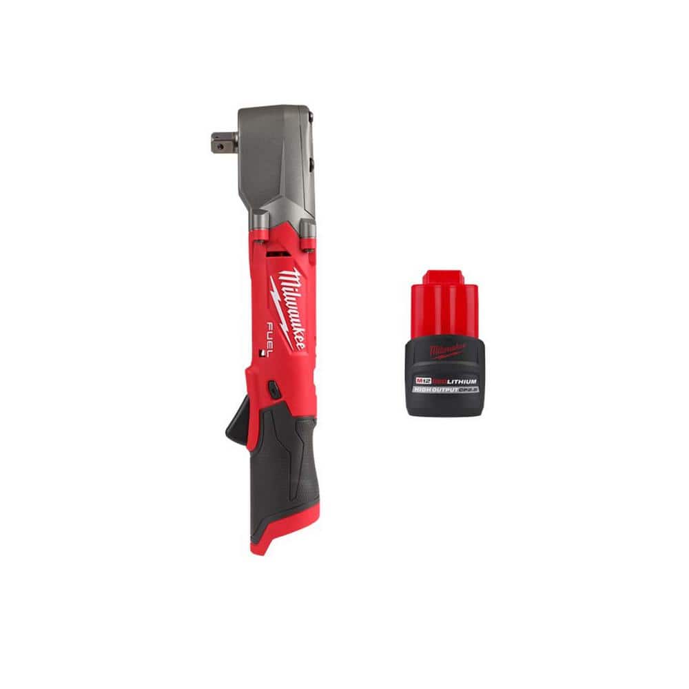 M12 FUEL 12V Lithium-Ion Brushless Cordless 1/2 in. Right Angle Impact Wrench w/Pin Detent & CP 2.5 Ah Battery Pack price history on PriceWatchPro