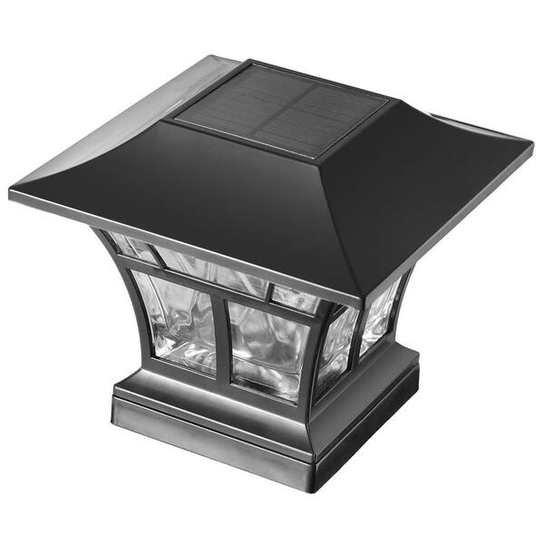 Hampton Bay Low Voltage 50 Lumen Black LED Deck Post Cap Light – Fits 4x4 & 6x6 Posts – Model 62944