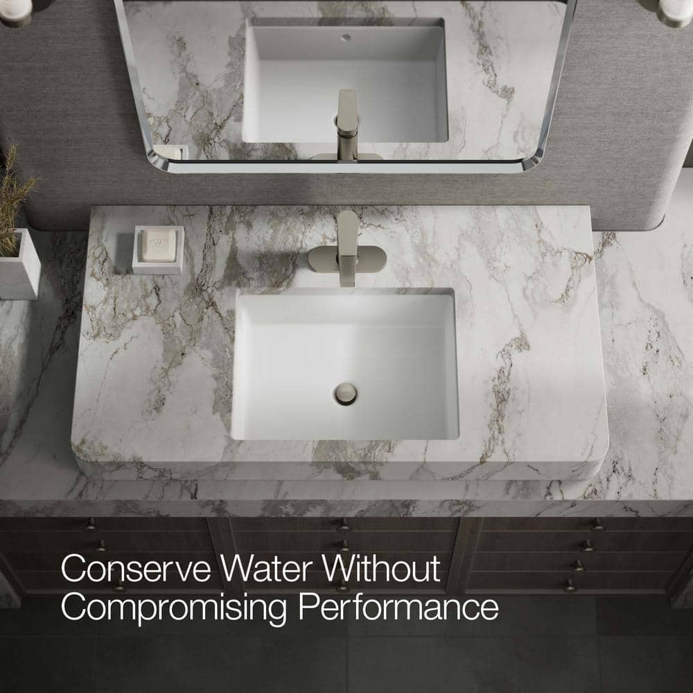 Taut Transitional Single-Handle Brushed Nickel Bathroom Faucet