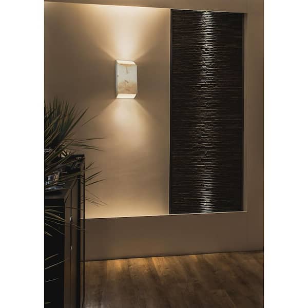 Ambiance Collection 1-Light Greco Travertine Ceramic Wall Sconce