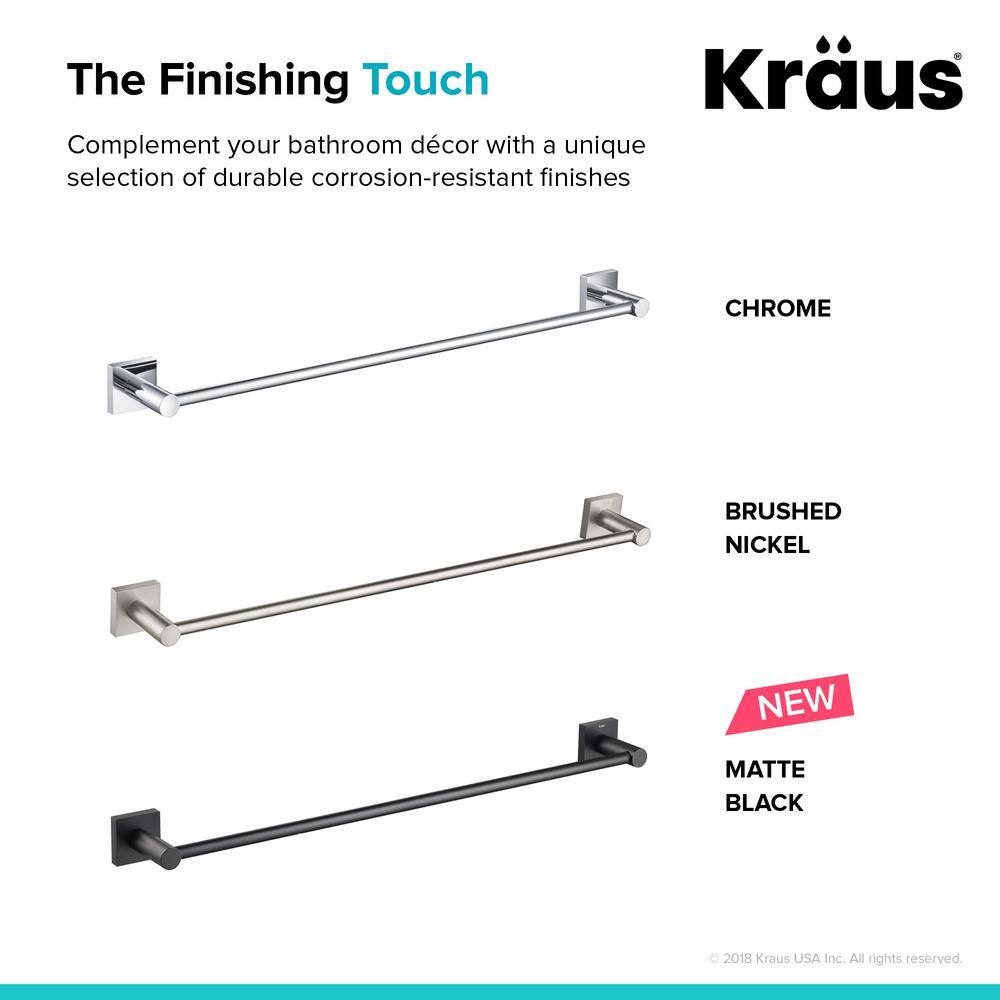 Ventus Brushed Nickel 25.38" Wall Mounted Towel Bar