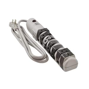 8-Outlet 6 ft. SJT 14/3 Rotating Power Strip with Surge Protection