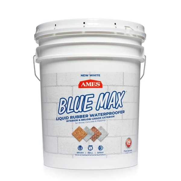  Ames Research Laboratories AMES BMX1WRG 1 galón Blue Max,  impermeable blanco, uso regular en interiores y selladores de hormigón  exterior por debajo de la calidad, pintura de casa y más. Caucho 