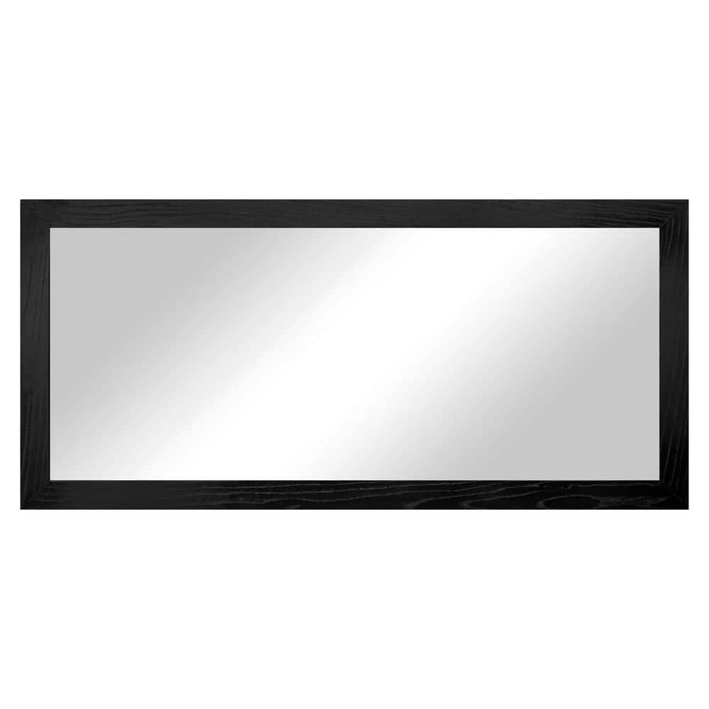 3 in Black Frame (66 in. W x 33 in. H) Oak Hardwood Rectangle Wall Mirror price history on PriceWatchPro