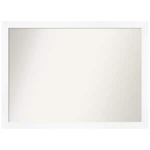 Cabinet White Narrow 41.25 in. W x 30.25 in. H Non-Beveled Bathroom Wall Mirror in White