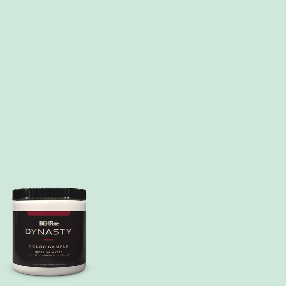 BEHR DYNASTY 8 oz. M420-2 Green Aqua Matte Stain-Blocking  InteriorExterior Paint and Primer Sample DY60016 - The Home Depot