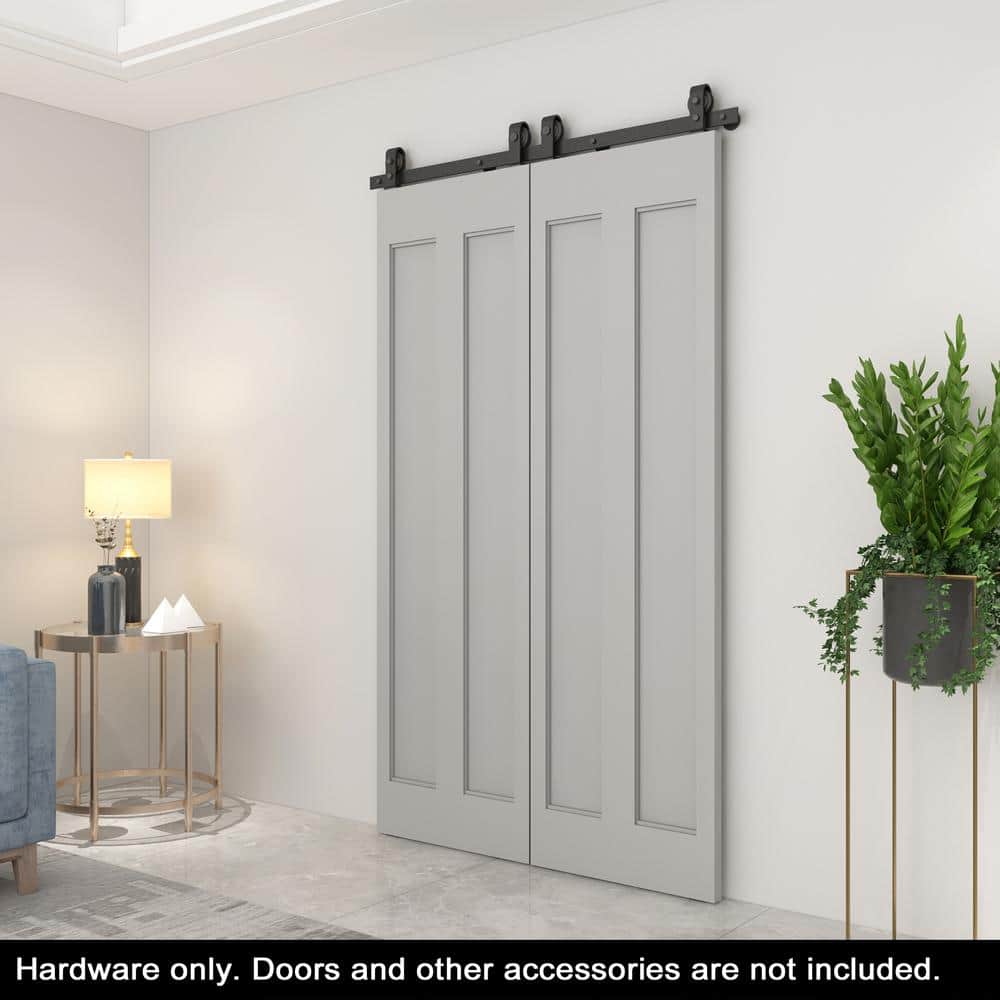 Matte Black Steel Folding Bi-Fold Door Hardware Kit