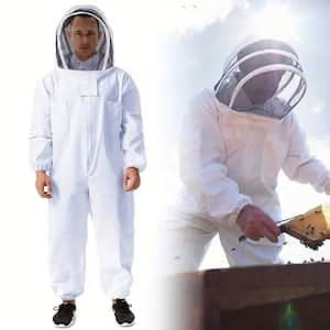 Bees & Co U73 Natural Cotton Beekeeper Suit with Round Veil