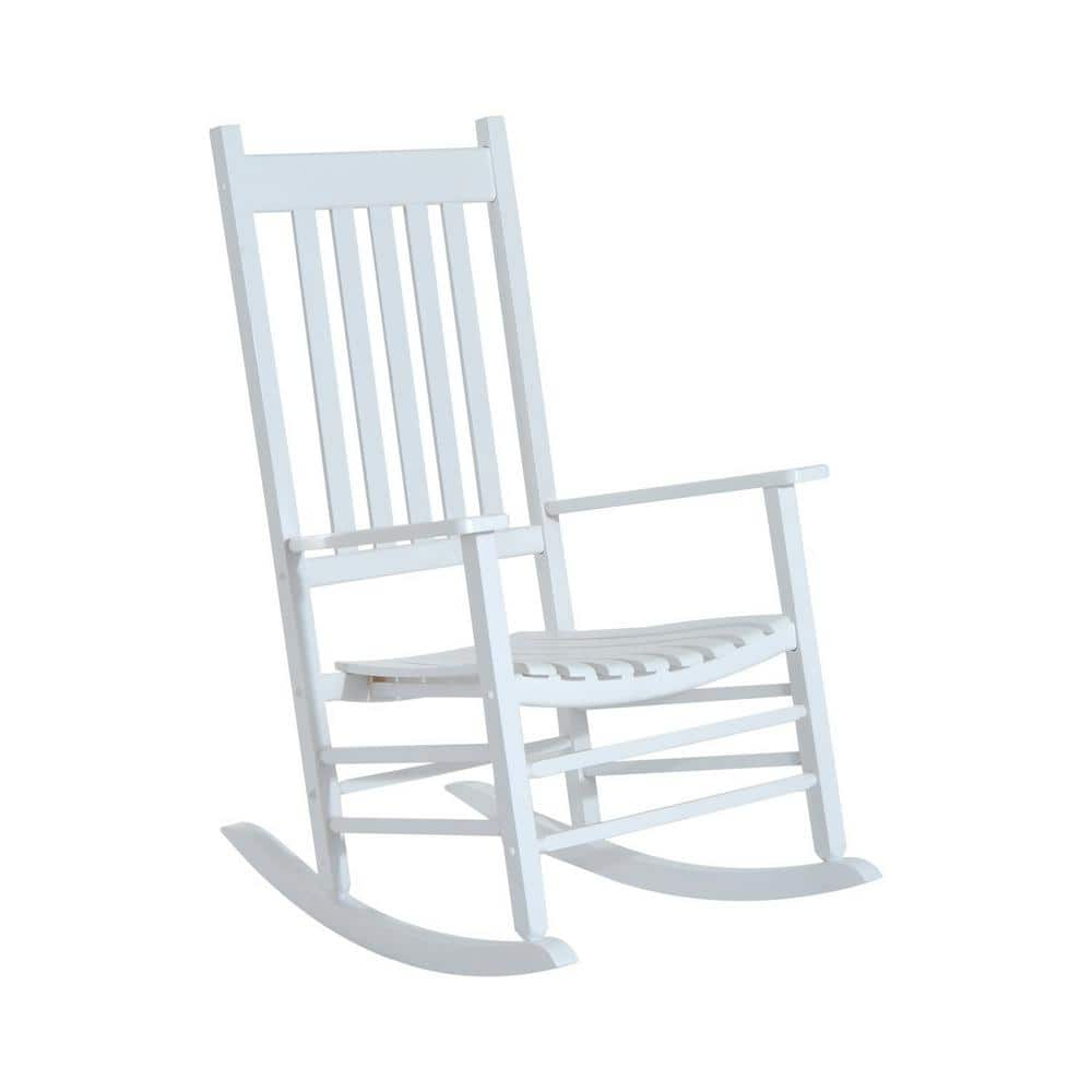 tec wood slat rocking chair home depot