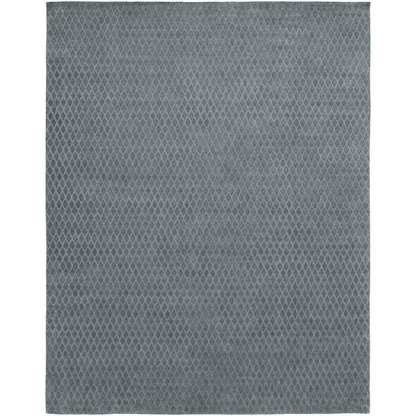 KALATY Avalon Grey 2 ft. x 10 ft. Solid Color Area Rug AV200 2610