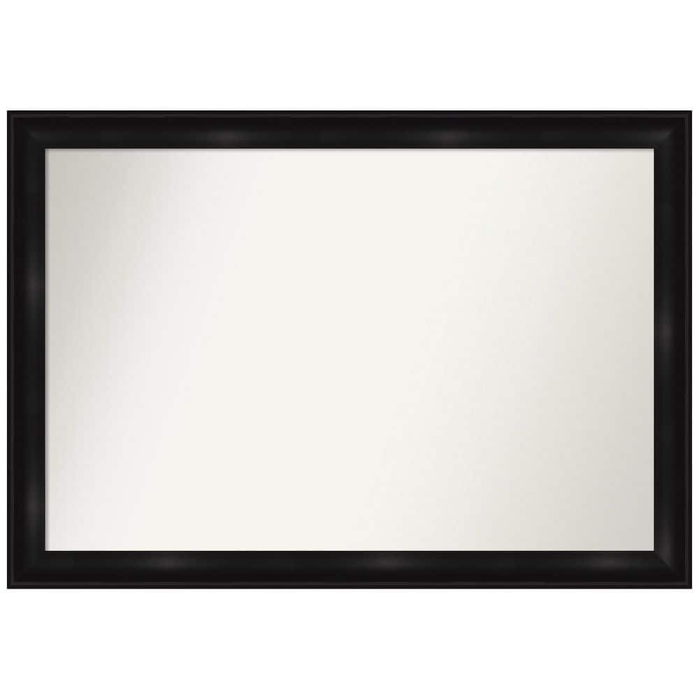 Grand Black Rectangular Wall-Mounted Bathroom Vanity Mirror