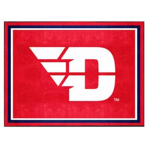 Dayton Flyers Red 8 ft. x 10 ft. Plush Area Rug