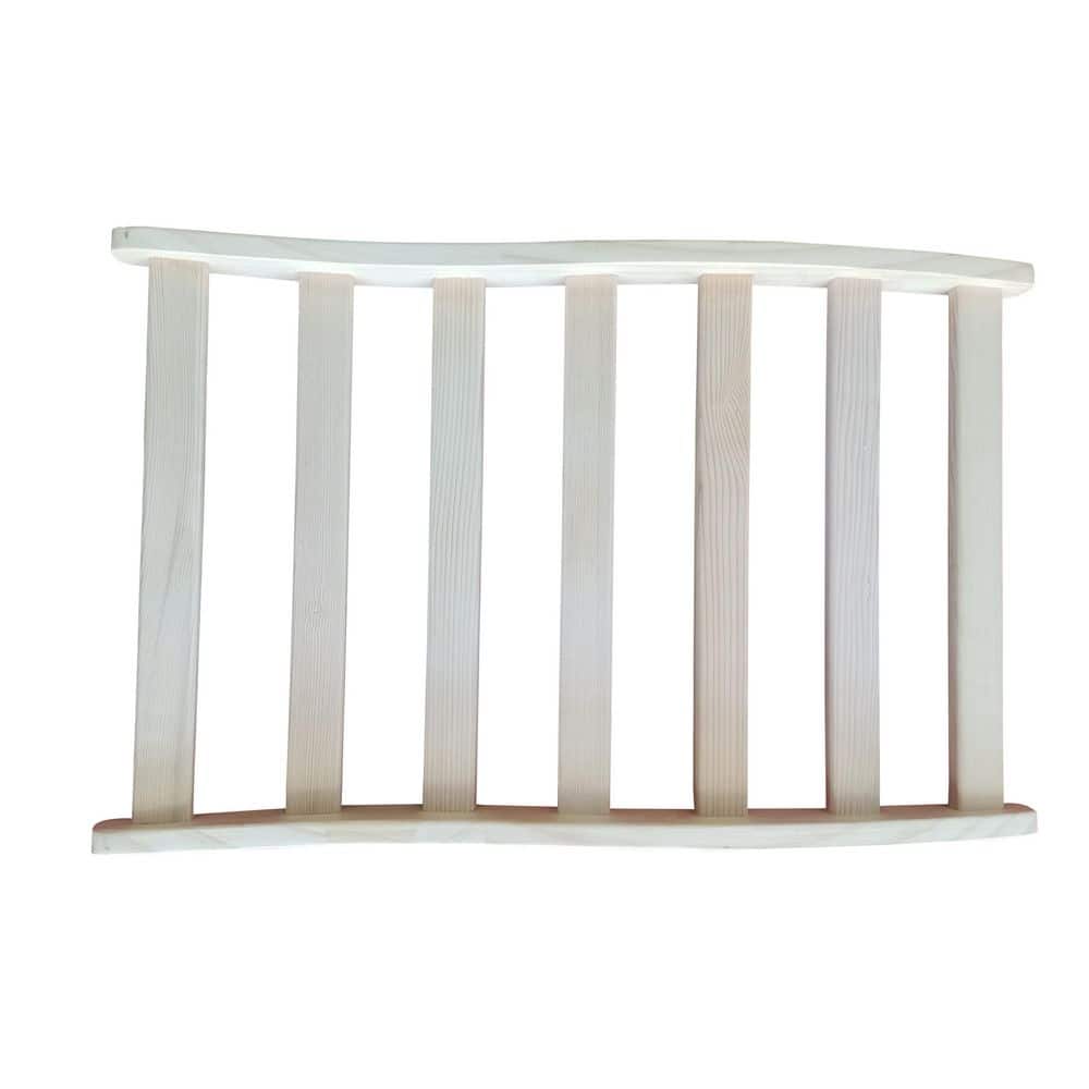 25 in. x 16 in. x 2 in. Rectangle Bath Accessory Natural Sauna Backrest, Cu