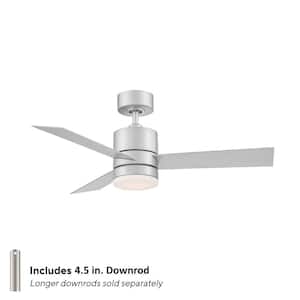 Axis 44 in. Smart Indoor/Outdoor 3-Blade Ceiling Fan Titanium Silver with 3000K LED and Remote Control