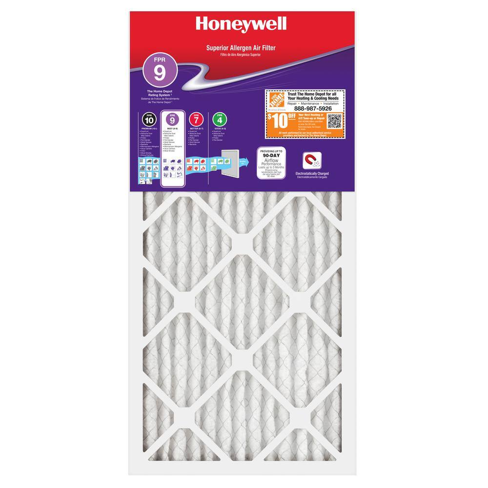 Honeywell 12 x 20 x 1 Superior Allergen Pleated MERV 11 FPR 9 Air