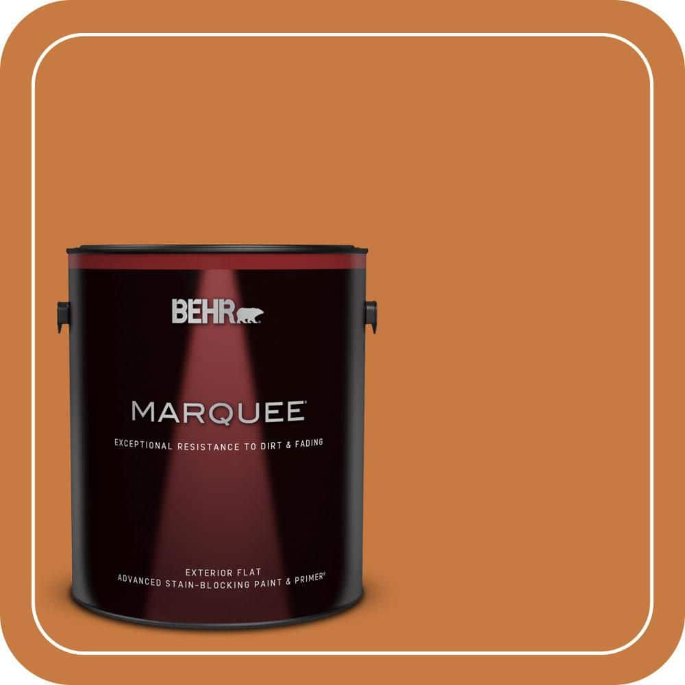 1 gal. #M230-7 Rumba Orange Flat Exterior Paint & Primer product image for price tracking