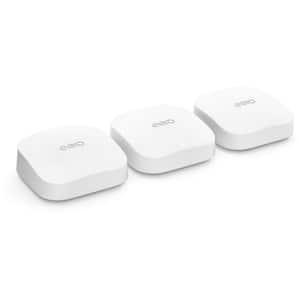 Pro 6E Mesh Wi-Fi Router 2.5 Gbps Ethernet Coverage up to 6,000 sq. ft. Connect 100 Plus Devices (3-Pack) White