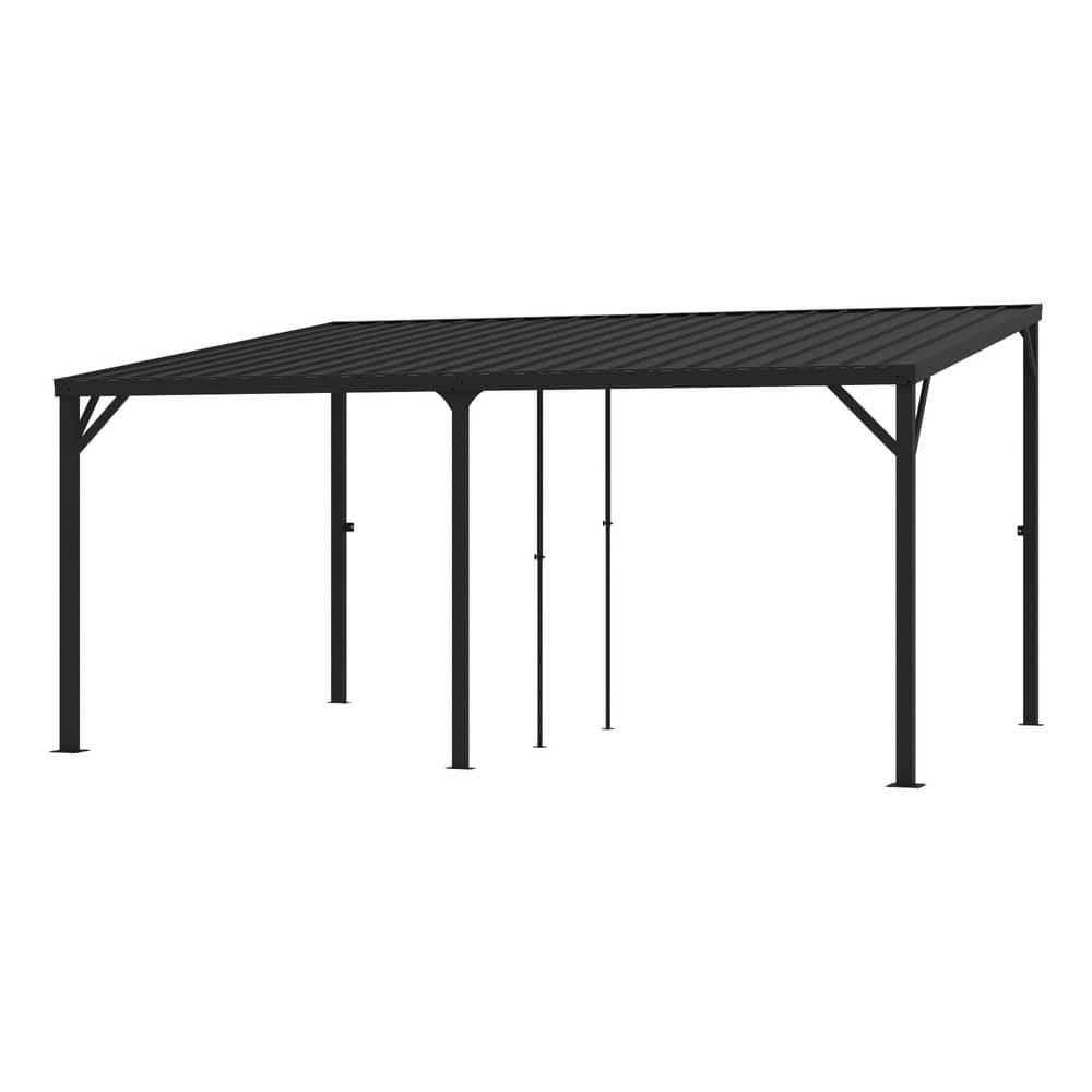 12 ft. x 16 ft. Outdoor Hardtop Wall-Mounted Gazebo Pergola for Patio Covers price history on PriceWatchPro