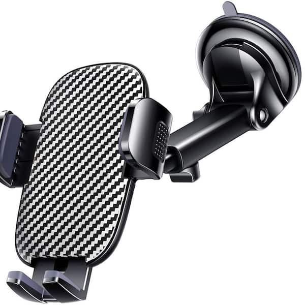 OBJLGEV 3 in 1 Car Phone Holder with Suction Cup and Vent Clip for Windshield Dashboard Air Vent Universal Fit iPhone/Smartphone