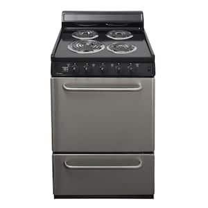 24 in. 2.97 cu. ft. Electric Range in Stainless Steel