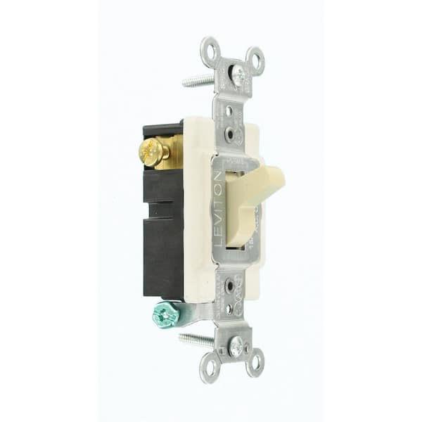 15 Amp Commercial Grade 3-Way Toggle Switch, Ivory CS315-2I