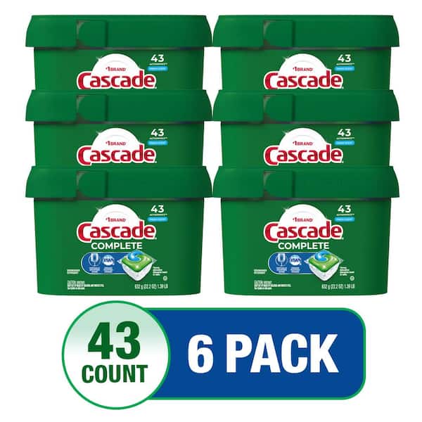 Cascade Complete ActionPacs, Fresh Scent, 63/Pack