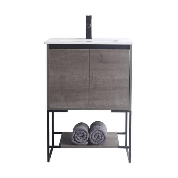 FINE FIXTURES Urbania 24 in. W x 18.5 in. D x 33.5 in. H Bath Vanity in