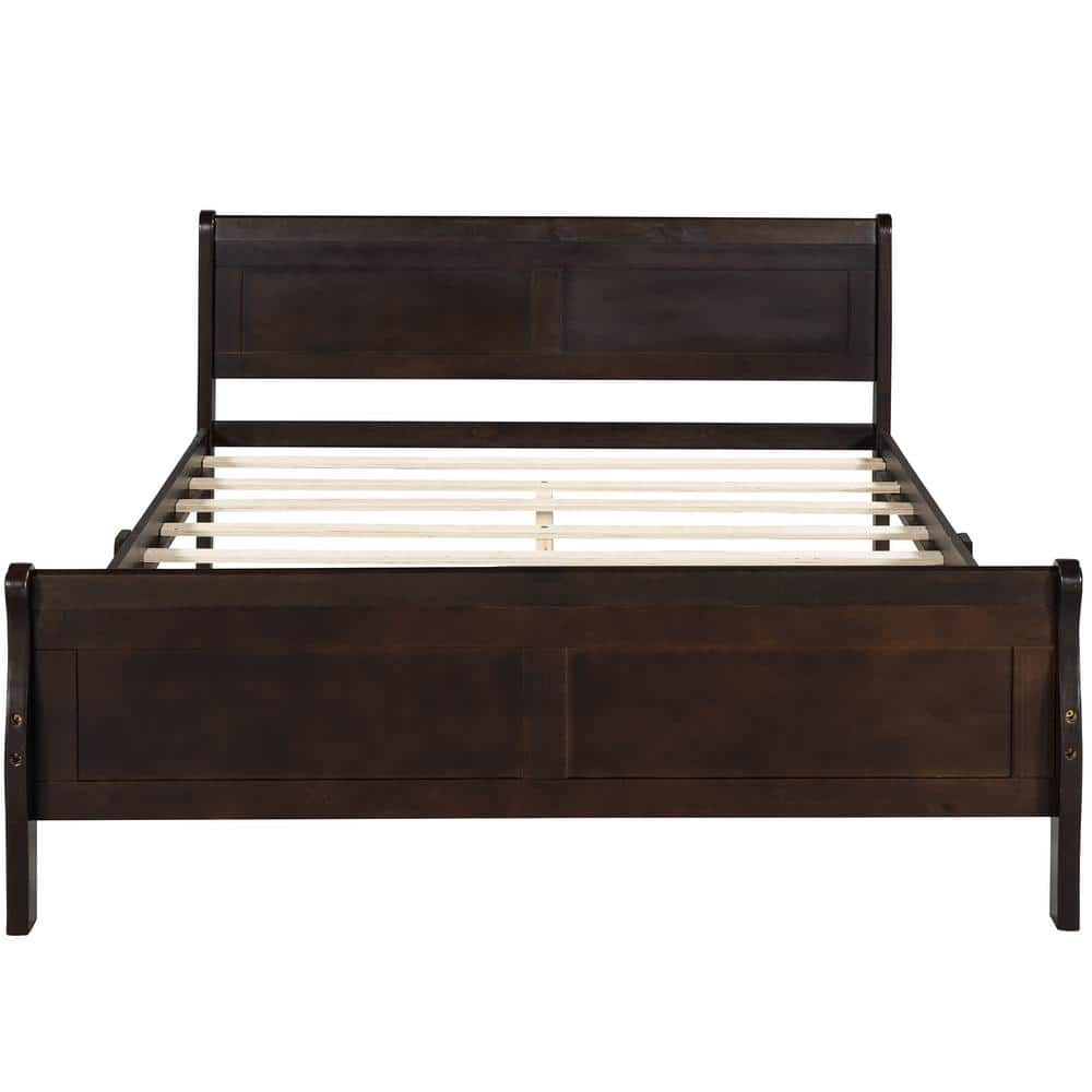 Full bed deals frame brown