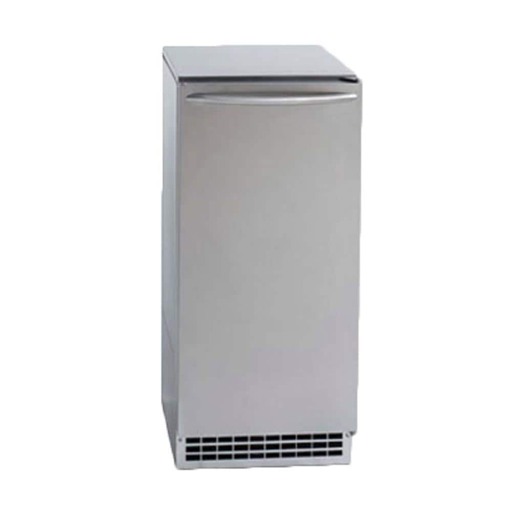 Ice-O-Matic 15 in. 85 lb. Freestanding Ice Maker in Stainless Steel, Silver