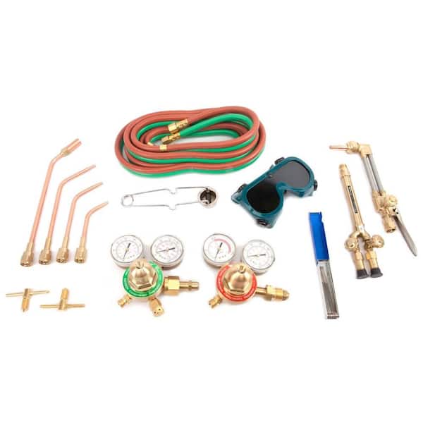 Forney 1707 Torch Kit, Medium Duty, Deluxe Cutting, Victor Type , Heating Torch, Oxygen Acetylene Kit Outfit