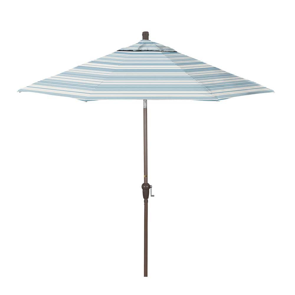 9 ft. Champagne Aluminum Market Patio Umbrella with Crank Lift and Autotilt in Wellfleet Sea Pacifica Premium price history on PriceWatchPro