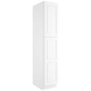 18-in W X 24-in D X 90-in H in Traditional White Plywood Ready to Assemble Floor Wall Pantry Kitchen Cabinet