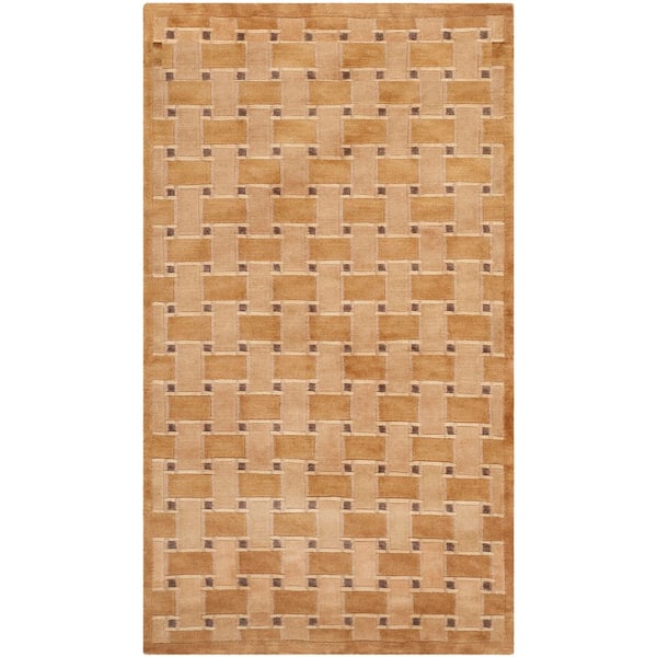 Tibetan 5 ft. x 8 ft. Peach Geometric Area Rug
