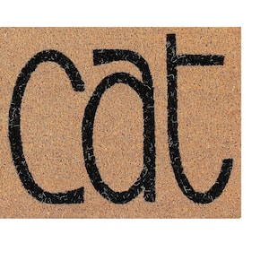 Natural Collection Coir Mat Cat Home
