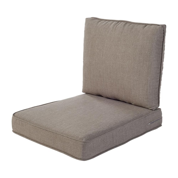 HAVEN WAY 23 in. x 26 in. 2-Piece Universal Outdoor Deep Seat Lounge ...