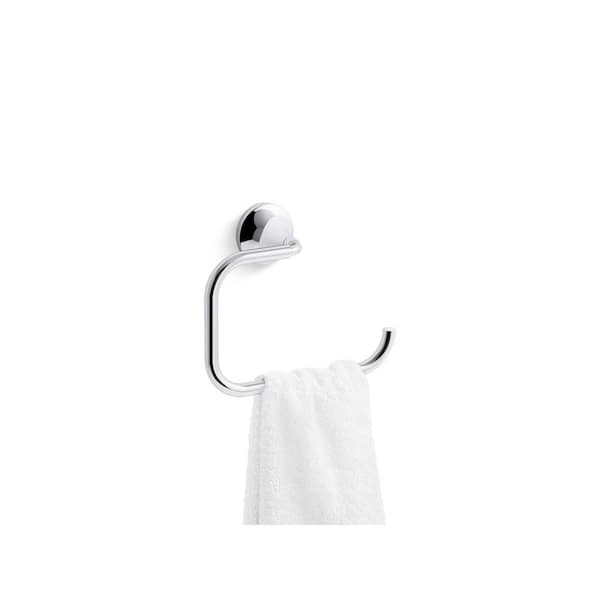 Tone Towel Ring in Polished Chrome