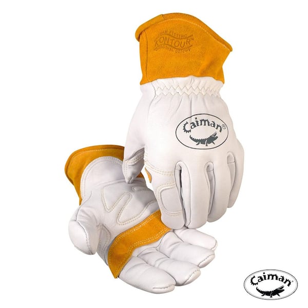 Large Pearl Ergonomic Goat Skin Multi-Task Welding Gloves