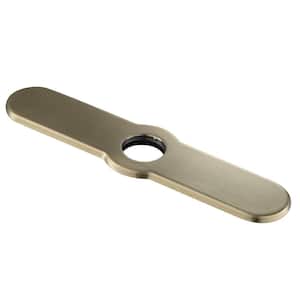 Stainless Steel Deck Plate for Kitchen Faucet in Brushed Gold
